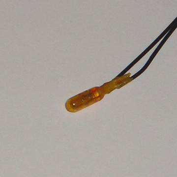 12V 3mm Pre-wired Yellow GOW Bulb
