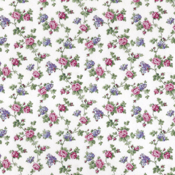 1:24, 1/2" Scale Dollhouse Miniature Wallpaper Rose Floral (3 SHEETS)