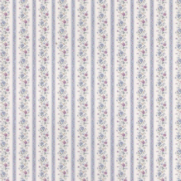 1:24, 1/2" Scale Dollhouse Miniature Wallpaper Pastel Floral Stripe (3 SHEETS)
