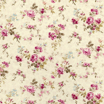 1:12, 1" Scale Dollhouse Miniature Wallpaper Ivory Floral (3 sheets)