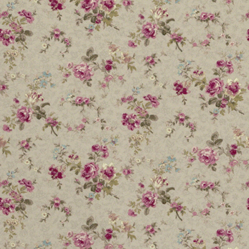 1:12, 1" Scale Dollhouse Miniature Wallpaper Sage Green Floral (3 sheets)