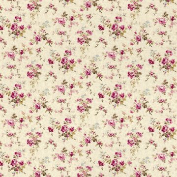 1:24, 1/2" Scale Dollhouse Miniature Wallpaper Pink & Pale Yellow (3 SHEETS)