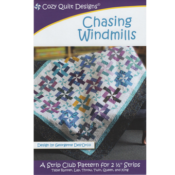 Chasing Windmills for 2-1/2" Strips Quilt Pattern