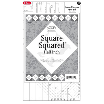 Deb Tucker's Square Squared Half Inch Quilting Ruler