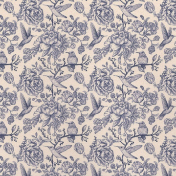 1:12, 1" Scale Dollhouse Miniature Wallpaper Grey Floral (3 sheets)