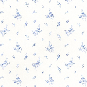 1:12, 1" Scale Dollhouse Miniature Wallpaper Small Blue Floral (3 sheets)